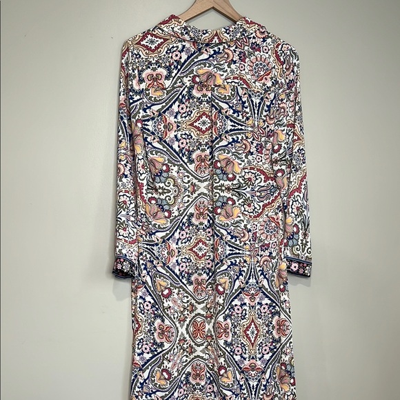 Chicos Long Paisley Cardigan Women’s 0 (us 4/6) - Picture 7 of 12